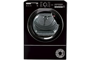 Hoover HLEC8LGB-80 Freestanding Condenser Tumble Dryer, Sensor Dry, 8 kg Load, Black