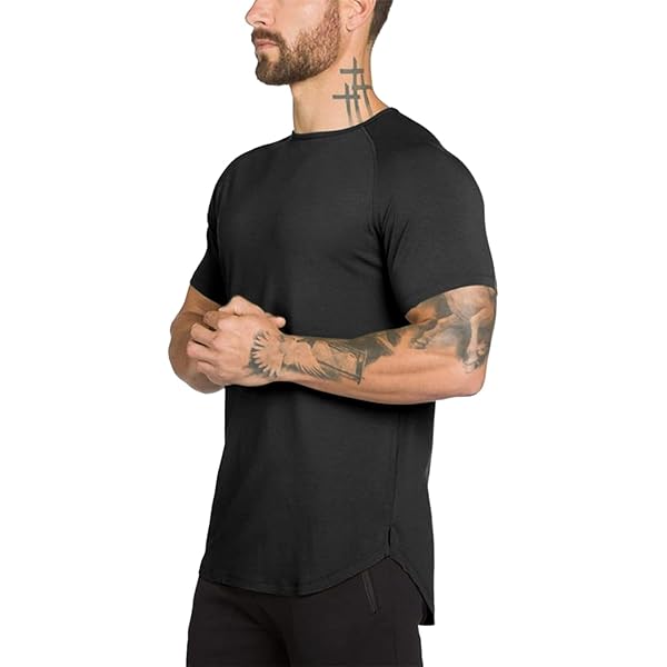 Glacier Performance Men's 2-Pack UPF 30 Moisture Wicking Short Sleeve T Shirts X Large Gray Black