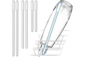 ecooe Juego de 6 soportes universales para botellas SodaStream con tapa de silicona extendida para vasos de champán, copas de champán, cerveza, 3 longitudes (26,7 cm, 23 cm, 15 cm)