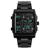 SKMEI Herren Digitaluhr Armbanduhren 5ATM Wasser Beständige Hintergrundbeleuchtung Chronograph Uhr