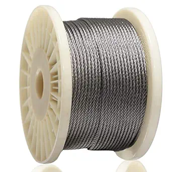 AGTEK Wire Rope 1/8 Inch Stainless Steel Aircraft Cable for Decking Railings, 250 FT, 7x7 Strands Construction