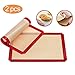 Produktbild [2 Stück] Backmatte Silikon, Condant Silikonmatte Teigmatte und als Backunterlage, Dauerbackfolie Backunterlage Antihaftbeschichtet, BPA frei, antihaftbeschichtet,30x 40 cm