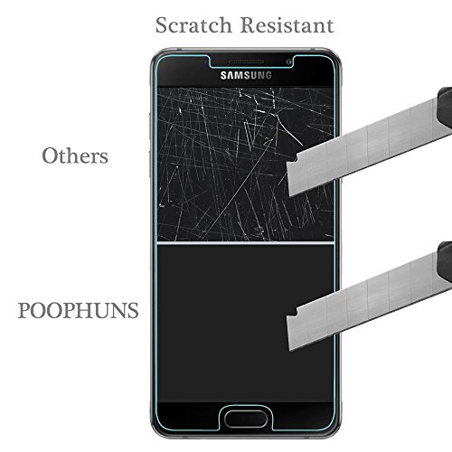 Samsung Galaxy A5 (2016) Schutzfolie, 2 Stück POOPHUNS Samsung Galaxy A5 (2016) Panzerglas, 9H Härtegrad, 99% Ultra Transparenz Full HD, Blasenfrei, Einfache Installation und Hohe Qualität - 7
