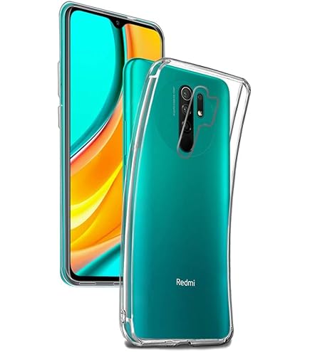 LXHGrwoH Cover 2in1 Ibrida Per Xiaomi Redmi Note 9 - Custodia Antiurto Con Paraurti In TPU E Retro Rigido Trasparente - 2