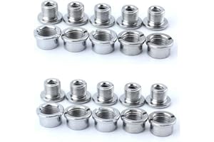 GERUIEN 10pcs Bicycle Chainring Bolts Kits Bike Crankset Chainwheel Bolts & Nuts Cycling Disc Screws For Road Bike Mountain Bike BMX MTB