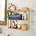 Produktbild SoBuy® FRG28-B-N Wandregal aus Bambus, Hängeregal, Badezimmerschrank, Wandschrank, Hängeschrank