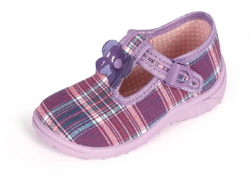 Beautiful Closed Toe Shoes, Checkered Pattern Nazo 013AE (UK 8 / EU 26 Toddler)