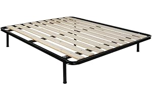 Comprarredo Rete ortopedica matrimoniale a doghe verticali misure 160 x 190 cm, resistentissima rete a tavole in legno massello con 5 piedi e triplo supporto