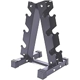 EIGFOH Dumbbell Stand, 3 Levels/6 Levels/10 Levels Dumbbell Storage Rack Load 300 kg, Black