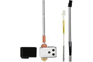 RugooSpink MK4/XL Hotend Kit Hot End Montaggio Testa di Stampa Heater Block con Ugello Silicone Sock tubo di riscaldamento termistor Hotend Sostituzione per Prusa 3D Stampante Accessori/Parti