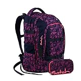  Satch Pack - 2tlg. Set Schulrucksack - Motive - Schulrucksack Schlamperbox (Pink Bermuda)