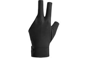 LUCKXING The Billiard Gloves Left/Right Bridge Hand, Billiard Gloves Gloves Left Hand Billiard Pool Gloves, 3 Fingers Billiard Pool Cue Gloves Billiard Accessories For Men Women Adults