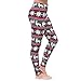 Produktbild ITISME Jeanshosen BeiläUfige Frauen-Dame Skinny Xmas Deer Print Stretchy Jegging-Hosen-DüNne Gamaschen (S, rot1)