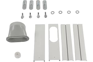 Thonlai Universal Portable Air Conditioner Accessories Window Kit, 150mm AC Unit Baffle, PVC Material, Easy Installation, Upp