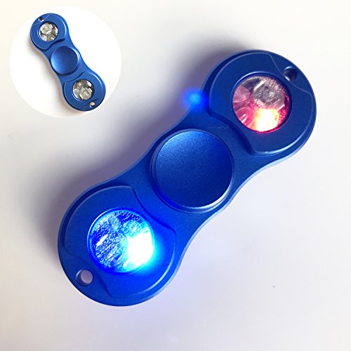 Fidget Spinner Toy Hand Spinners Toy, LED Lighting Glowing Luminous Hand Fingure Spinner(Blue)