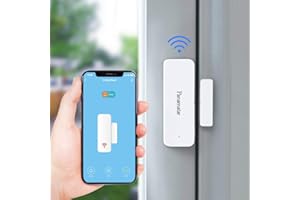 Panamalar Sensore per porte e finestre WiFi,rilevamento Intelligente dello stato della porta, invia avviso al telefono,funziona con Alexa Google Home, accessorio per dispositivo smart home con scena