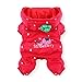 Produktbild Moppi Haustier Hund Katze Strawberry starke warme Baumwollmantel Jumpsuit Kostüm Winter