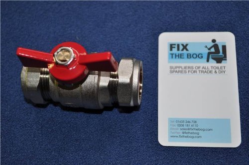 15mm Butterfly Ball Valve Red HOT WRAS Approved by FixtheDrip