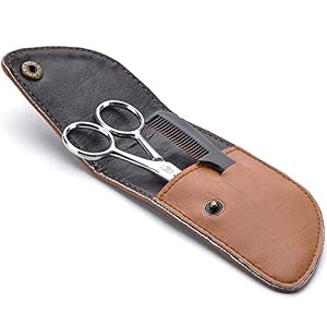 Beard & Moustache Scissors With Comb For Precise Facial Hair Trimming - Sharpness and Stainless Steel Give These… - Image 6