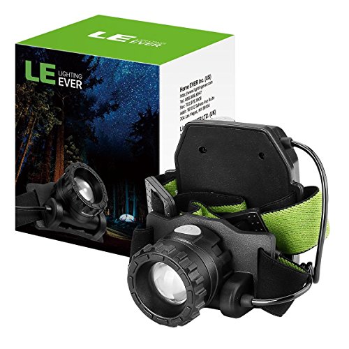 LE LED Stirnlampe USB wiederaufladbar und leicht 4 Helligkeiten Zoom 10W Headlampe wasserdichte Kopflampe Perfekt fürs Joggen Campen Lesen Laufen usw. - 9