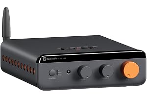 Fosi Audio BT20A MAX Stereo Hi-Fi-förstärkare, 300 Wx2 Ljudförstärkare med PFFB-teknik, LDAC Bluetooth 6.0, Dubbla Oberoende