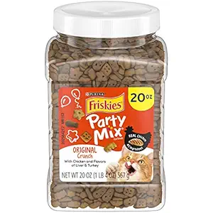 Purina Friskies Party Mix Favorites Crunch Flavour 20-Oz Canister