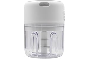Tiardey Picadora de Alimentos Eléctrica 250 ML Mini Picadora de Carne Portátil Inalámbrica Carga USB Picadora de Ajo Procesador de Alimentos para Verduras/Nueces/Frutas/Carne/etc.