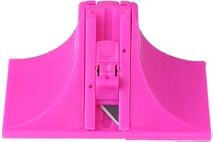 Yunxwd Passepartout Schneideplotter - Bidirektionaler Karton Präziser Passepartout Cutter mit 45 und 90 Grad Klingen für Kunst Bilderrahmen Karton Papier Leder Vinyl (Rosa)