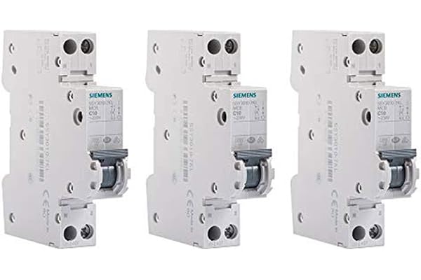 5SY3020-7KL LOT 3 DISJONCTEURS MODULAIRES 230V, 4,5kA, 1+N POLES, COURBE C, 20A