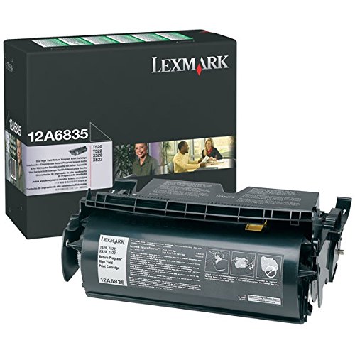 Lexmark Laser-Tonerkartusche Optra T520 T522 X520 Serien 12A6835 hohe Kapazität 20.000 Seiten Schwarz - 2
