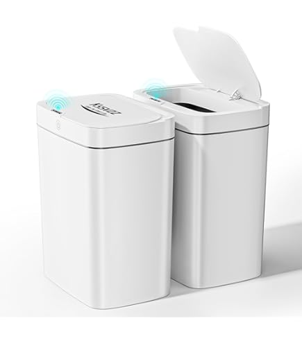 Rijoka Prullenbak Sensor 8 Liter Kunststof Soft Close Vingerafdrukvrij Afvalbak