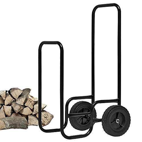 Kaminholzwagen Brennholzkarre Holzwagen Holzkorb Sackkarre Transportwagen 105x56x45 cm - 5