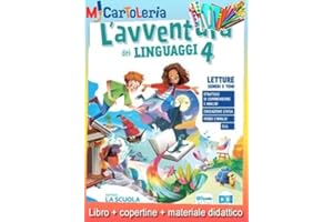 REBILLO AVVENTURA DEI LINGUAGGI 4 KIT (L') (9788835058304) + copertine + Il tuo libro scolastico copertinato con articoli di cartoleria per la scuola