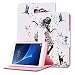 Produktbild msk Samsung Galaxy Tab A 10.1 Hülle, Premium Ledertasche Brieftasche Tasche Hülle Etui Schutzhülle Ständer Cover Schützen Ihr Tablet Für Samsung Galaxy Tab A 10.1 Inch (SM-T580/SM-T585) - Blumen-Fee