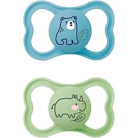 MAM Air Schnuller 16+ Monate (2er-Set) – Mit SkinSoft Silikon & Sterilisationsbox