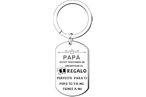 GUOYU Regalo Papá Llavero Padre Papa Llavero Hombre Regalo del día del Padre Regalo de Cumpleaños para Papá