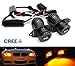 Produktbild 2 x E90 E91 3 Serie Scheinwerfer CREE LED Angel Eye Halo Ring Light Amber