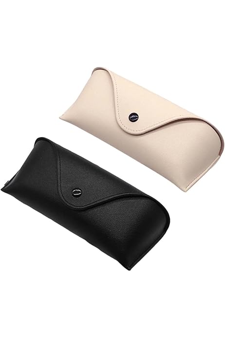 Custodia Per Occhiali In Pelle Morbida - 2 Pezzi Unisex, Per Occhiali Da Sole E Da Lettura, Protezione Antigraffio - Foto 6