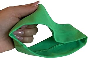 NARAMAKI Bandeau élastique pour cheveux – 1 bande élastique 100 % coton femme homme – Bandeau pour sports accessoires mer piscine (vert)