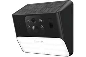 Cinnado Telecamera wifi Esterno senza Fili-2K Telecamera wi-fi esterno, Visione Notturna a Colori, Rilevamento PIR, IP65 Impermeabile, Archiviazione SD e Cloud, Compatibile con Alexa S2