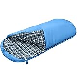 TSaco de dormir de gran tamaño que proporciona una gran comodidad para las noches de camping.