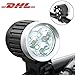 Produktbild LED Fahrradbeleuchtung Set Fahrradlampen mit Aufladbar akku,Wasserdichte Scheinwerfer Fahrrad Fahrradlicht led lampe batterie licht set Super Hell [ 4000 Lumen ][6400 mAh][3 Modi CREE XM-L T6]