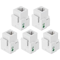 JZK Jack A Vite RJ11 CAT3 Per Prese Telefoniche – Connettore 6P4C Con Terminali A Vite, Senza Saldatura, Per Pareti E Scatole Di Derivazione - 4