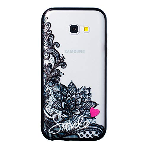 Preisvergleich Produktbild Neo Silikon Hülle [Scratch-Resistant],Kreativ Niedliche Silikon Hülle / Schutzhülle / Cover Soft Ultra Dünn Crystal Clear Transparent Kirstall Gel TPU Protective back für Samsung A3 2017 / A320