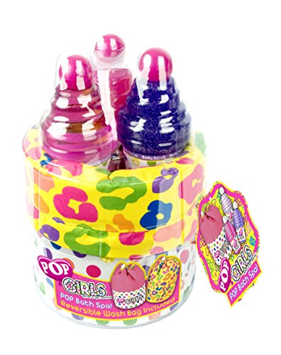 Pop / Geschenk-Set: Beauty Bag + Duschgel + Körperpeeling + Body Glitter – für Kinder - 3