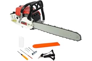 DE ROSA SHOP Motosega a Scoppio Professionale 52cc con Lama da 50cm – Potente, Affidabile, Leggera, Ottima per Taglio Legna e Manutenzione Giardino