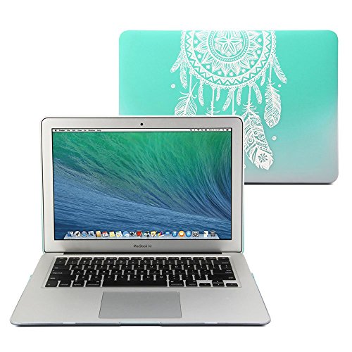 GMYLE Hart RS Print Matt für MacBook Air 13 – Farbverlauf Türkis Dream Catcher Muster Durch gummierte Hard Shell Fall-Abdeckung Hülle Case Etui Tasche - 2