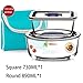Produktbild Brotdose Ofen Bento Lunchbox Dichtung Glasbehälter Isoliertes Fach 2-teiliges Set 450ML 730ML 890ML 930ML Auslaufsicher Tragbare Mikrowelle Teen School Office MUMUJIN (Size : 730ML/890ML)