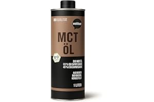 ‎WOHLTUER Wohltuer Bio MCT Öl 1000 ml - Hergestellt aus reinem Bio Kokosöl - C8 Caprylsäure & C10 Caprinsäure - für ketogene Ernährung
