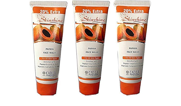 skin shine papaya face wash